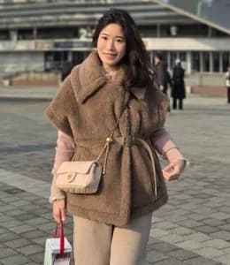 막스마라 뉴아바보 케이프 코트 브론즈 컬러 착장 리뷰|소재·착용감·사이즈 팁